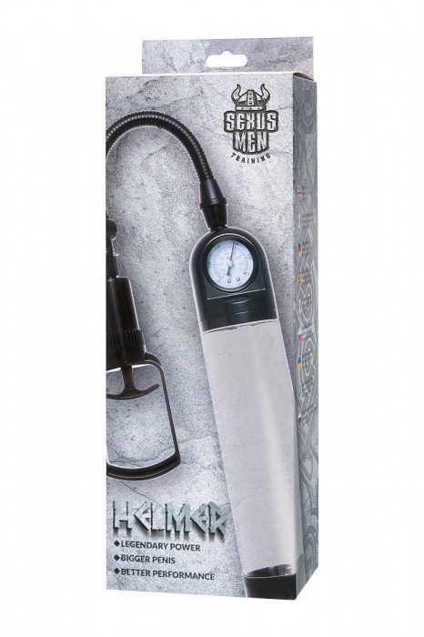 Прозрачная механическая помпа Helmer с манометром - Sexus - в Иваново купить с доставкой