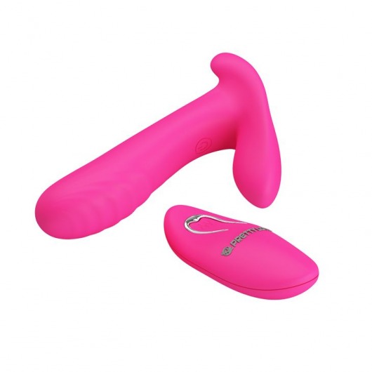 Розовый мультифункциональный вибратор Remote Control Massager - Baile