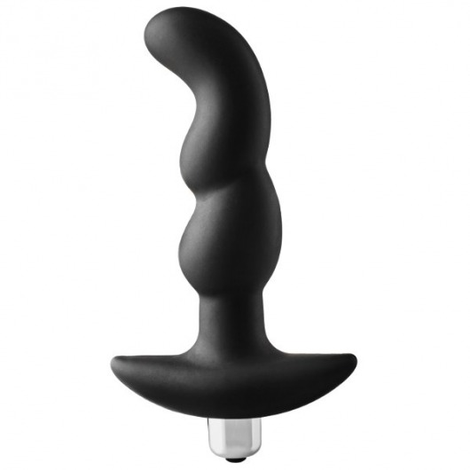 Черная вибропробка для простаты FantASStic Vibrating Prostate Plug - 14,5 см. - Dream Toys - в Иваново купить с доставкой