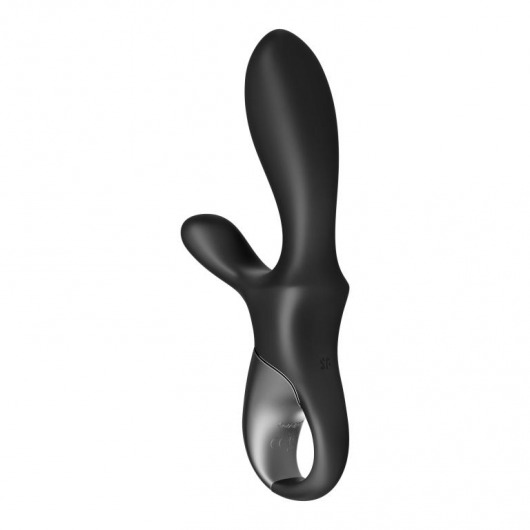 Черный анальный вибратор Heat Climax+ с функцией нагрева - 20,6 см. - Satisfyer - в Иваново купить с доставкой