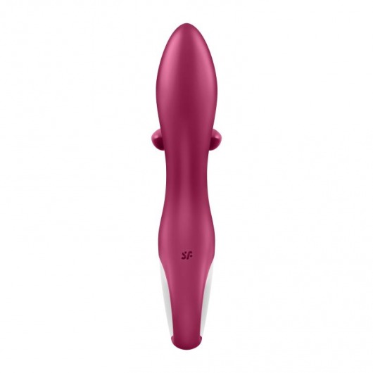 Малиновый вибратор-кролик Embrace Me - 21,2 см. - Satisfyer