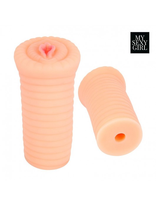 Реалистичный мастурбатор-вагина телесного цвета с вибрацией - Bior toys - в Иваново купить с доставкой