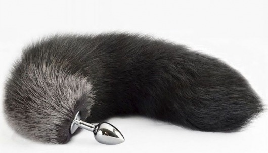 Серебристая анальная пробка с хвостом - Sitabella в Иваново Серебристая анальная пробка с хвостом - Sitabella