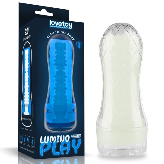 Светящийся в темноте мастурбатор Lumino Play Masturbator Ribbed - Lovetoy - в Иваново купить с доставкой