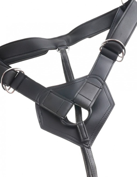 Страпон с телесной насадкой 7  Uncut with Strap on Harness - 18 см. - Pipedream - купить с доставкой в Иваново