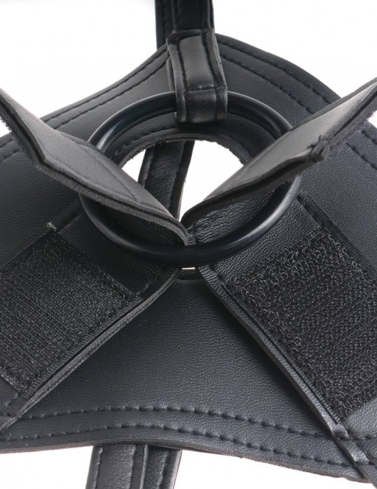 Страпон с телесной насадкой 7  Uncut with Strap on Harness - 18 см. - Pipedream - купить с доставкой в Иваново