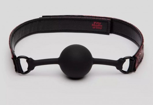 Кляп-шар на двусторонних ремешках Reversible Silicone Ball Gag - Fifty Shades of Grey - купить с доставкой в Иваново