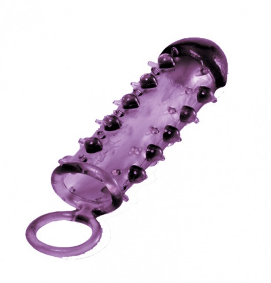 Закрытая фиолетовая насадка с пупырышками SAMURAI PENIS SLEEVE PURPLE - 14,5 см. - NMC - в Иваново купить с доставкой