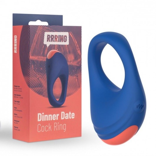 Синее эрекционное кольцо RRRING Dinner Date Cock Ring - FeelzToys - в Иваново купить с доставкой