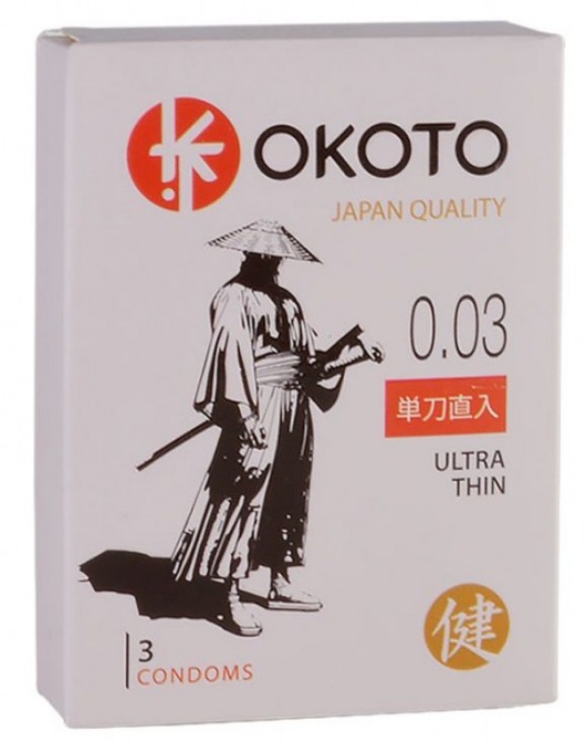 Ультратонкие презервативы OKOTO Ultra Thin - 3 шт. - Sitabella - купить с доставкой в Иваново