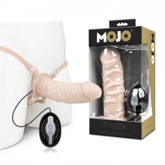Поясной полый вибратор Mojo Throttle - 18 см. - Seven Creations - купить с доставкой в Иваново