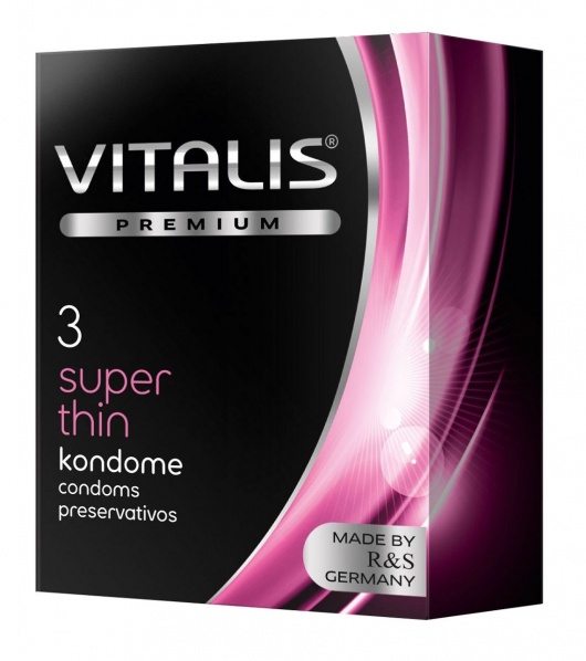 Ультратонкие презервативы VITALIS PREMIUM super thin - 3 шт. - Vitalis - купить с доставкой в Иваново
