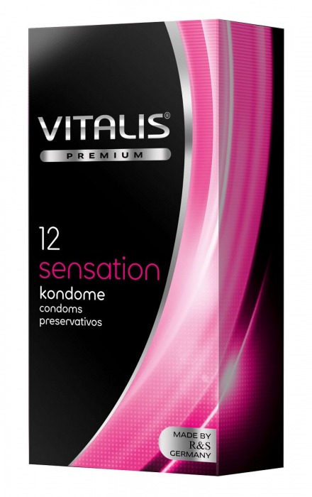 Презервативы VITALIS PREMIUM sensation с пупырышками и кольцами - 12 шт. - Vitalis - купить с доставкой в Иваново