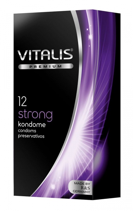 Презервативы с утолщённой стенкой VITALIS PREMIUM strong - 12 шт. - Vitalis - купить с доставкой в Иваново
