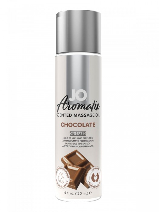 Массажное масло JO Aromatix Massage Oil Chocolate с ароматом шоколада - 120 мл. - System JO - купить с доставкой в Иваново