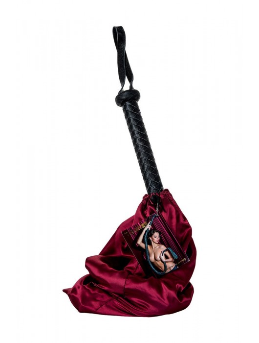 Длинный кожаный кнут с хлопушками на конце - ToyFa - купить с доставкой в Иваново