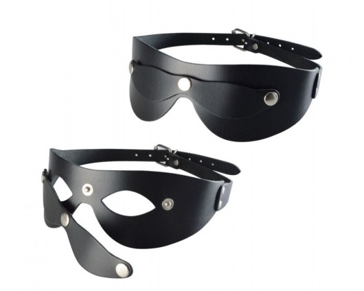 Черная кожаная маска  Новичок - Sitabella - купить с доставкой в Иваново