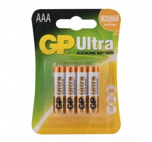 Батарейки алкалиновые GP Ultra Alkaline 24А AАA/LR03 - 4 шт. - Элементы питания - купить с доставкой в Иваново