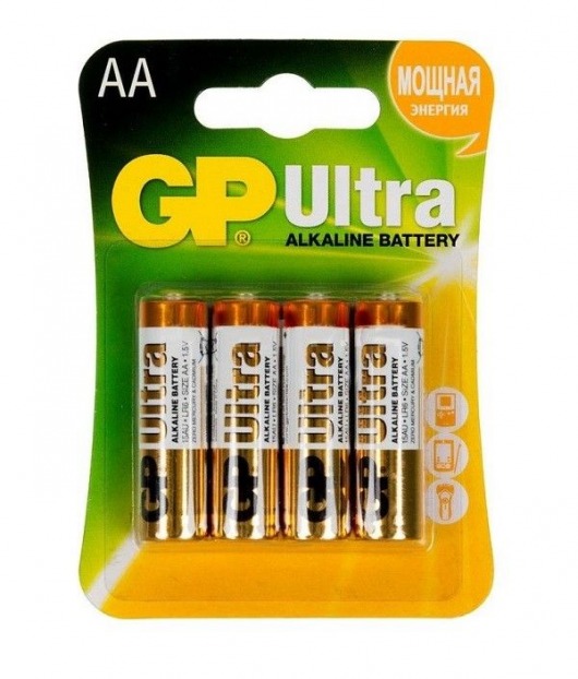 Батарейки алкалиновые GP Ultra Alkaline AA/LR6 - 4 шт. - Элементы питания - купить с доставкой в Иваново