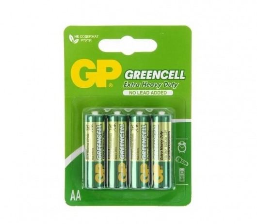 Батарейки солевые GP GreenCell AA/R6G - 4 шт. - Элементы питания - купить с доставкой в Иваново