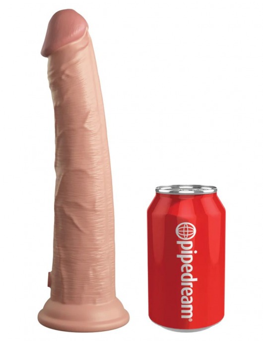 Телесный фаллоимитатор-реалистик King Cock Ellite Dual Density - 25,5 см. - Pipedream