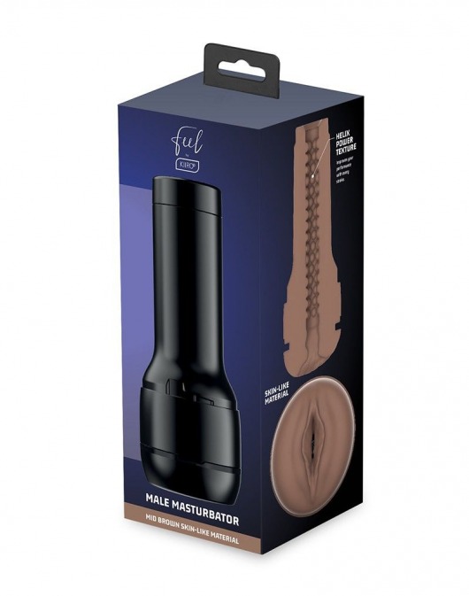 Коричневый мастурбатор-вагина Feel Stroker - Kiiroo - в Иваново купить с доставкой