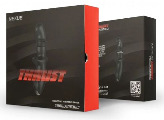 Черный вибромассажер простаты Nexus Thrust с возвратно-поступательными движениями - Nexus Range - в Иваново купить с доставкой