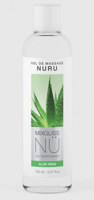 Массажный гель на водной основе Mixgliss NU Aloe Vera - 150 мл. - Strap-on-me - купить с доставкой в Иваново