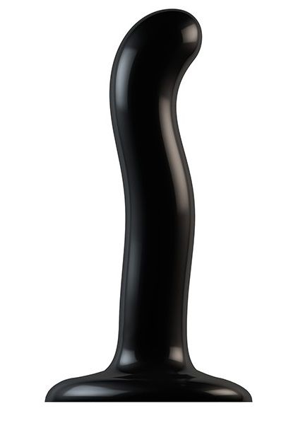 Черный фаллоимитатор-насадка Strap-On-Me P G spot Dildo size S - 16,4 см. - Strap-on-me - купить с доставкой в Иваново