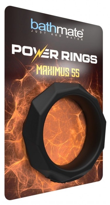 Черное эрекционное кольцо Maximus 55 - Bathmate - в Иваново купить с доставкой