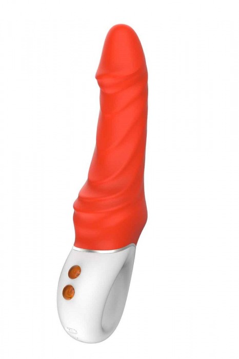 Оранжевый вибромассажер Real Pleasure - 23,1 см. - Dream Toys