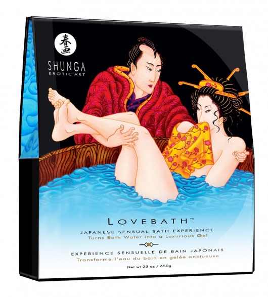 Соль для ванны Lovebath Ocean temptation, превращающая воду в гель - 650 гр. - Shunga - купить с доставкой в Иваново