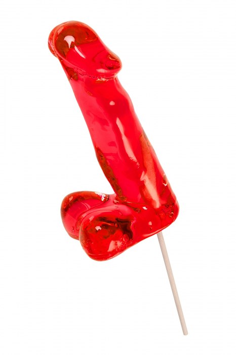 Красный леденец в форме члена со вкусом виски - 173 гр. - Sosuчki - купить с доставкой в Иваново