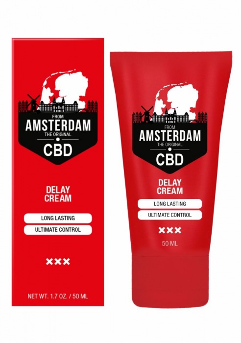 Крем-пролонгатор CBD from Amsterdam Delay Cream - 50 мл. - Shots Media BV - купить с доставкой в Иваново