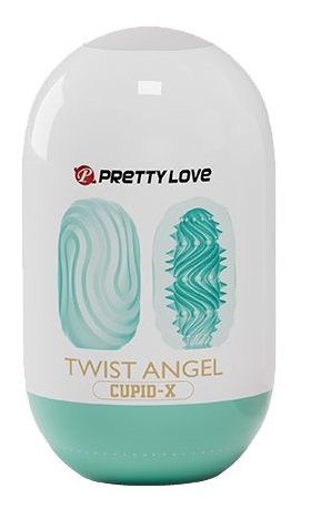 Бирюзовый мастурбатор-яйцо Twist Angel - Baile - в Иваново купить с доставкой