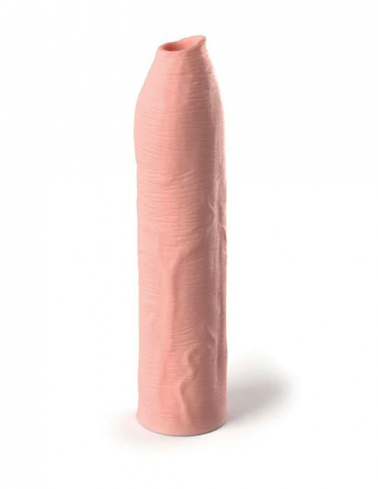 Телесная насадка-удлинитель Uncut Silicone Penis Enhancer - 17,8 см. - Pipedream - в Иваново купить с доставкой