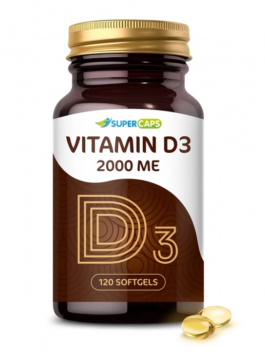 Пищевая добавка SuperCaps VITAMIN D3 2000 ME - 120 капсул - SuperCaps - купить с доставкой в Иваново