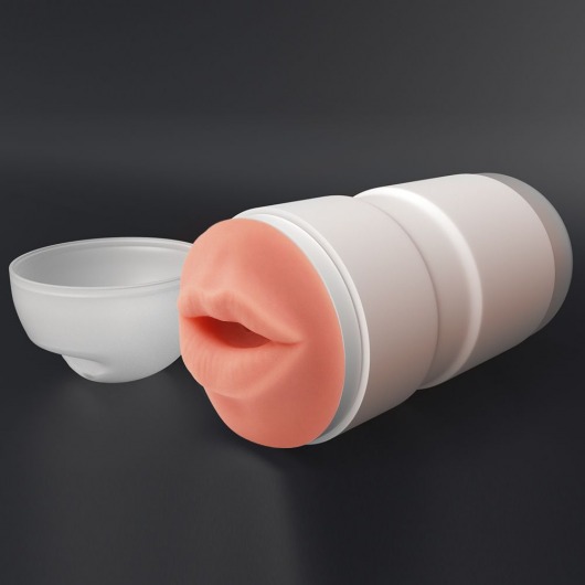 Мастурбатор-ротик без вибрации Sex In A Can Mouth Lotus Tunnel - Lovetoy - в Иваново купить с доставкой