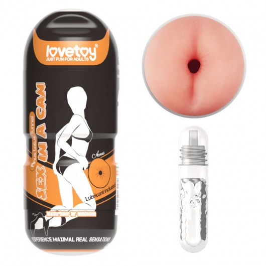 Мастурбатор-анус без вибрации Sex In A Can Anus Lotus Tunnel - Lovetoy - в Иваново купить с доставкой