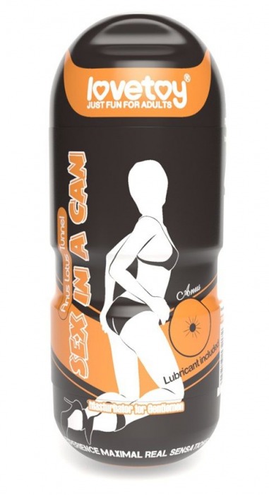 Мастурбатор-анус без вибрации Sex In A Can Anus Lotus Tunnel - Lovetoy - в Иваново купить с доставкой