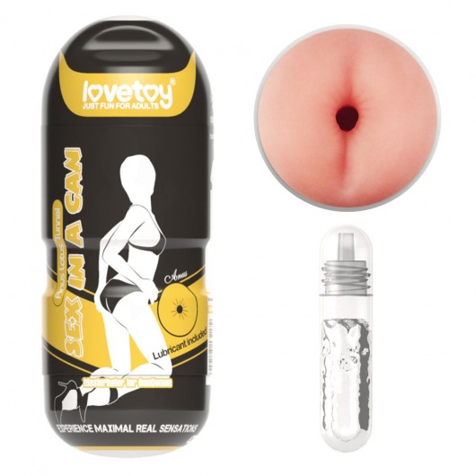 Мастурбатор-анус без вибрации Sex In A Can Anus Stamina Tunnel - Lovetoy - в Иваново купить с доставкой