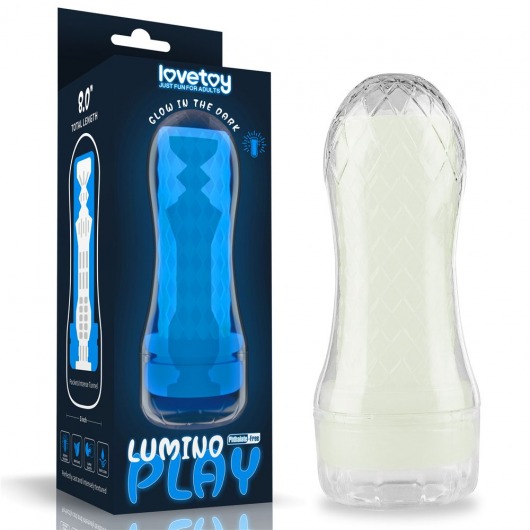 Светящийся в темноте мастурбатор Lumino Play Masturbator Pocketed - Lovetoy - в Иваново купить с доставкой