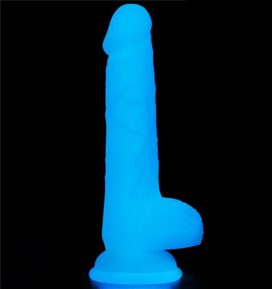 Светящийся в темноте фаллоимитатор 7 Inch Lumino Play Silicone Dildo - 18 см. - Lovetoy