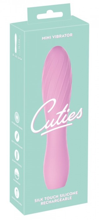 Розовый мини-вибратор Cuties - 14,1 см. - Orion