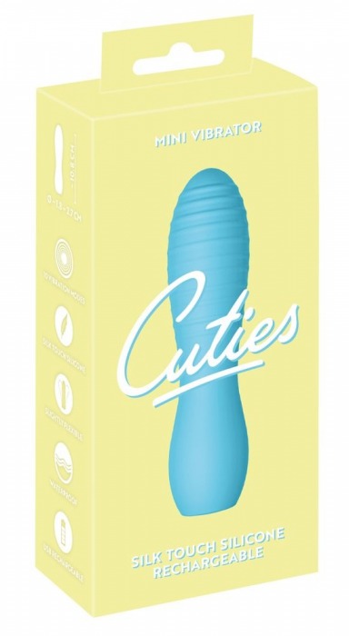 Голубой мини-вибратор Cuties - 10,8 см. - Orion