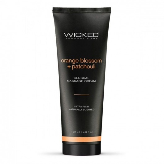 Массажный легкий крем WICKED Orange Blossom plus Patchouli - 120 мл. - Wicked - купить с доставкой в Иваново