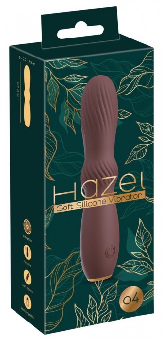 Коричневый вибратор Hazel 04 - 15 см. - Orion