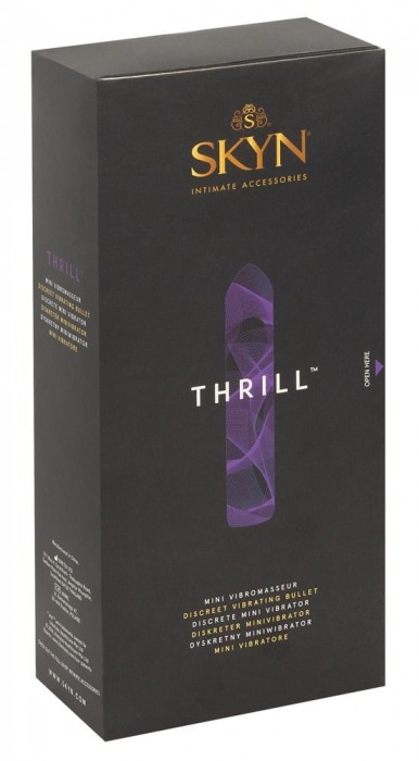 Золотистая перезаряжаемая вибропуля Skyn Thrill - Orion