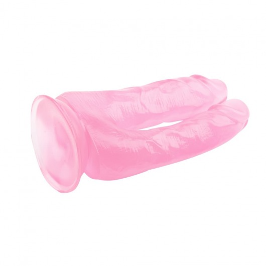 Розовый анально-вагинальный фаллоимитатор 14 Inch Dildo - 18 см. - Chisa