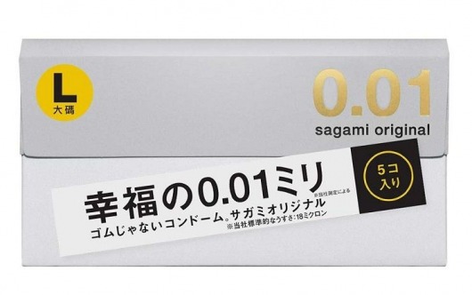 Презервативы Sagami Original 0.02 L-size увеличенного размера - 5 шт. - Sagami - купить с доставкой в Иваново